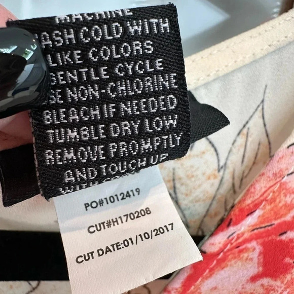 Torrid Ivory Floral Lace-Up Georgette Babydoll Sleeveless Blouse Plus Size 4XL - Picture 12 of 14